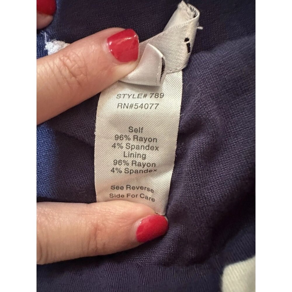 CAbi Top Skirt Women’s XS Navy Blue White Stripe Convertible Tube Top Skirt #789 - Picture 13 of 14
